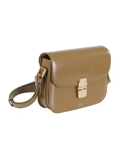Apc A.p.c. Grace Logo Printed Small Shoulder Bag