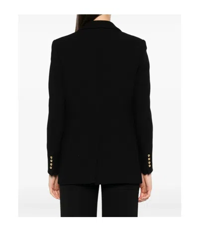Blazé Milano Double-breasted V-neck Blazer In Black