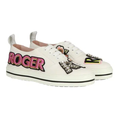 Roger Vivier Womens White Sneaker