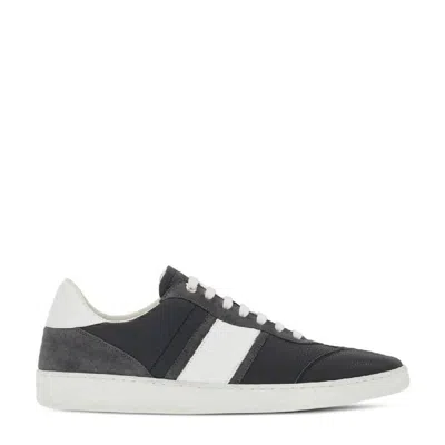 Ferragamo Debossed Logo Lace-up Sneakers In Multi