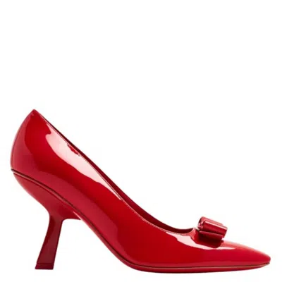 Ferragamo Patent Leather Vara Bow Pumps