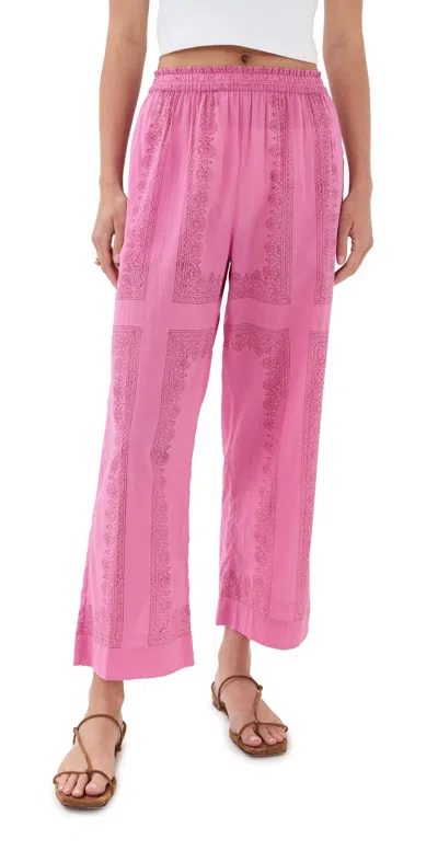 Alix Of Bohemia Otto Fuchsia Tile Pants Fuchsia