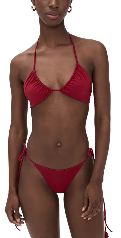 Maygel Coronel Arazo Bikini Set Carmesi