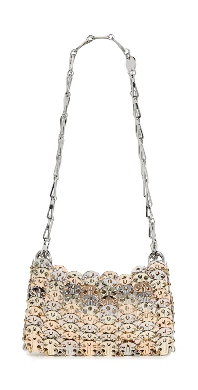 Rabanne Sac A Main Shoulder Bag Pink Gold/silver