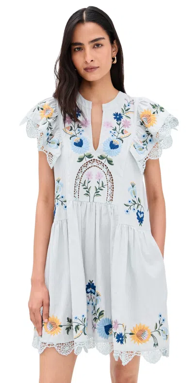 Sea Celia Embroidery Dress Sky