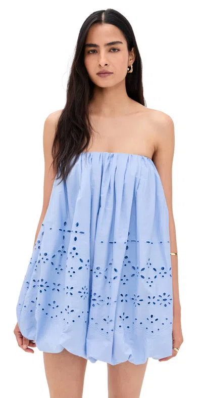Hemant & Nandita Tube Balloon Mini Dress Powder Blue