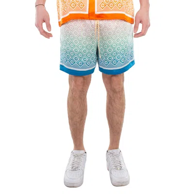 Casablanca Multicolored Monogram-print Deck Shorts In Multi