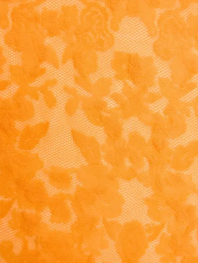 Valentino High-rise Tights In Orange