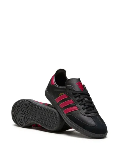 Adidas Originals Samba "core Black/mufc Red" Sneakers