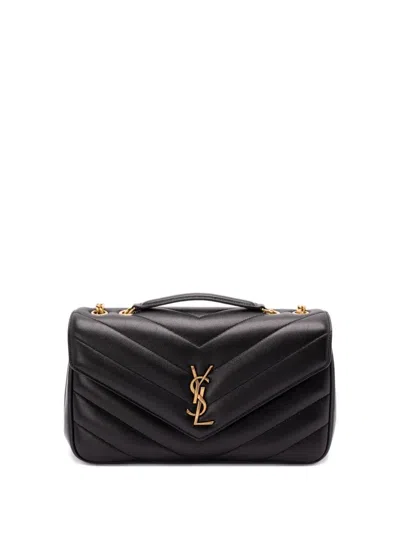 Saint Laurent Loulou Medium Chevron-quilted Lambskin Bag