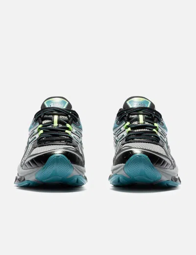 Asics Multicolor Mesh And Rubber Gel Quantum Kinetic Sneakers In Black