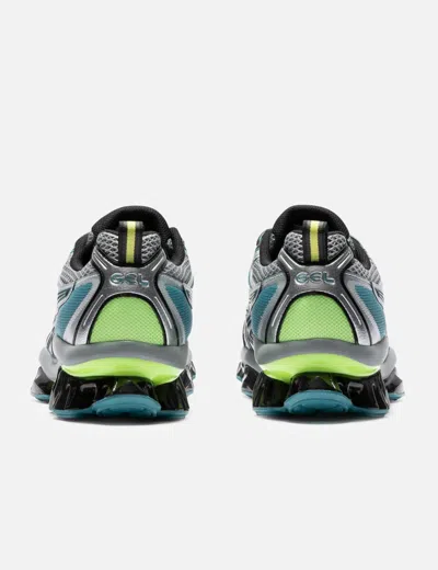 Asics Multicolor Mesh And Rubber Gel Quantum Kinetic Sneakers In Black