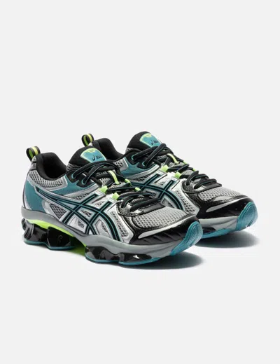 Asics Multicolor Mesh And Rubber Gel Quantum Kinetic Sneakers In Black