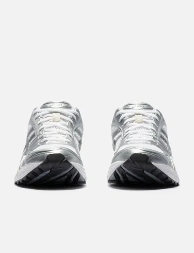 Asics Gel-kayano 14 Sneakers In White And Silver Technical Fabric Blend In Silver