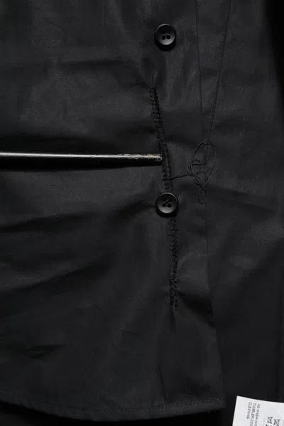 Pre-owned Dolce & Gabbana Black Cotton Gold Long Sleeves Dress Men's Shirt ()