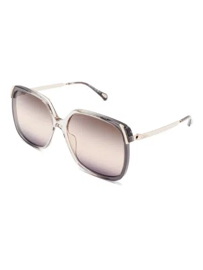 Chloé Square-frame Sunglasses In Pink