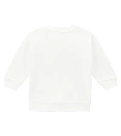 Gucci X Euan Roberts Baby Cotton Fleece Sweatshirt In White
