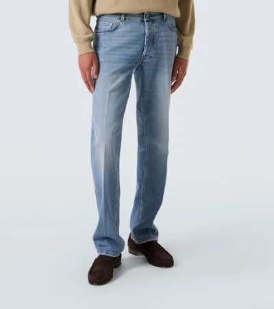 Lardini Belt Loop Jeans In Blue