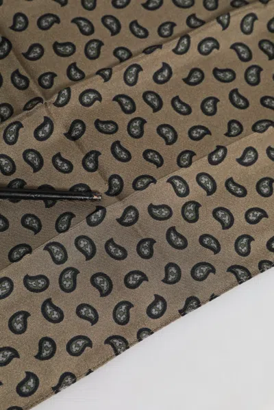 Pre-owned Dolce & Gabbana Brown Printed Neck Warmer Men Foulard Men's Scarf ()