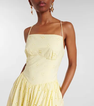 Self-portrait Broderie Anglaise Cotton Midi Dress