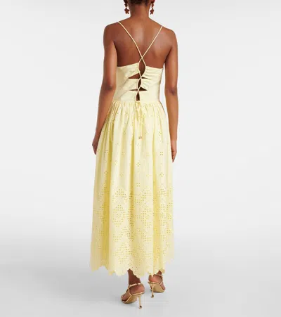 Self-portrait Broderie Anglaise Cotton Midi Dress