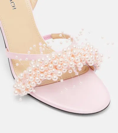 Mach&mach Floating Pearl 85 Satin Sandals