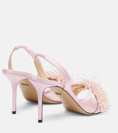 Mach&mach Floating Pearl 85 Satin Sandals