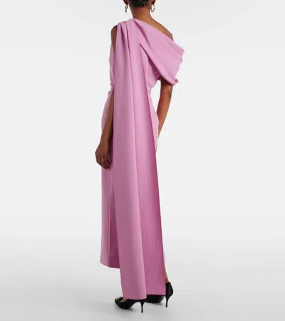 Roksanda Maite One-shoulder Draped Midi Dress