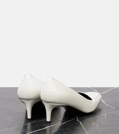 Khaite 50mm Celia Square-toe Heeled Pumps In White