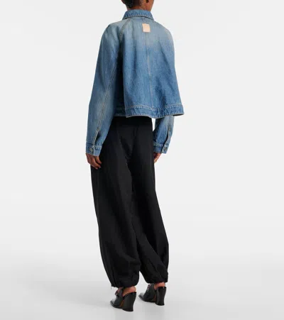 Loewe Cropped Denim Jacket