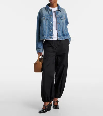 Loewe Cropped Denim Jacket