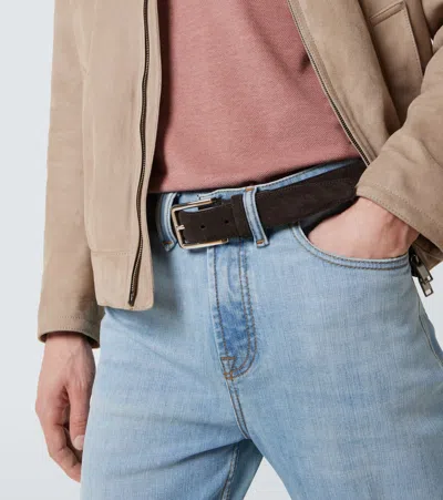 Brioni Suede Belt