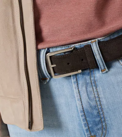 Brioni Suede Belt
