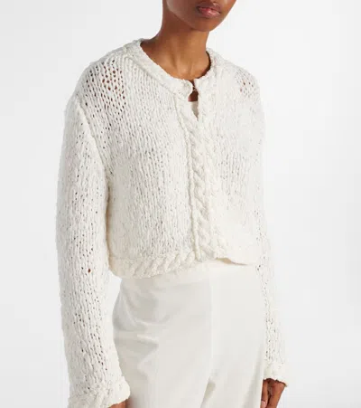 Khaite Genevieve Open-knit Cardigan