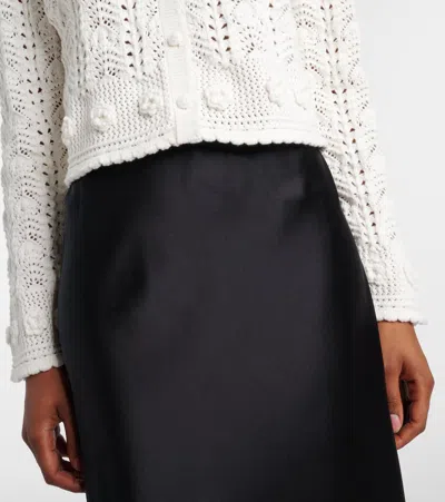 Rixo London Kyra Open-knit Cotton Cardigan In White