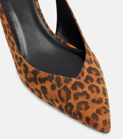 Isabel Marant Padim 50 Leopard-print Suede Slingback Pumps