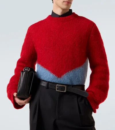 Jil Sander Mohair-blend Sweater In Red