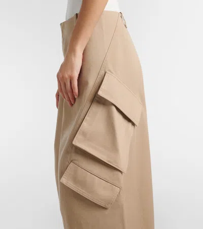 Alaïa Round Cargo Pants In Neutral