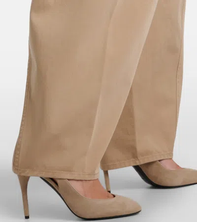Alaïa Round Cargo Pants In Neutral