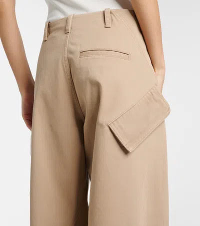 Alaïa Round Cargo Pants In Neutral
