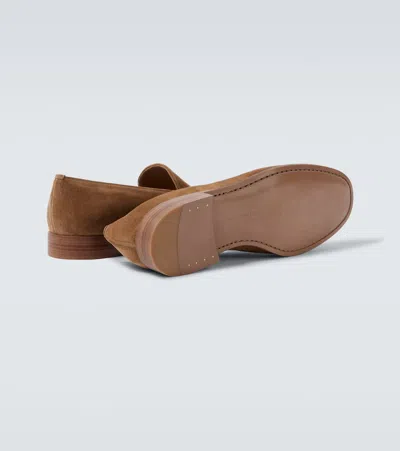 Gianvito Rossi Suede Leather Loafers