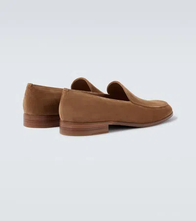 Gianvito Rossi Suede Leather Loafers