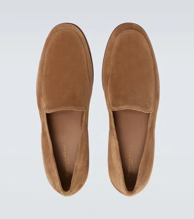 Gianvito Rossi Suede Leather Loafers