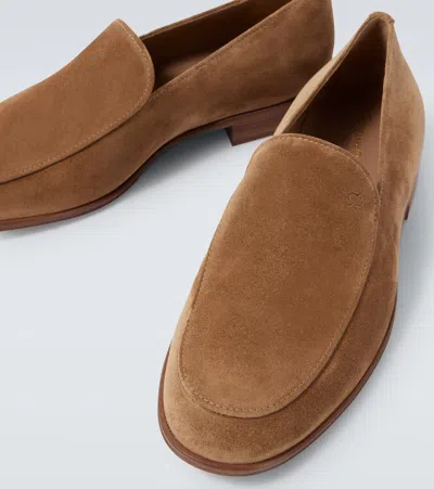 Gianvito Rossi Suede Leather Loafers
