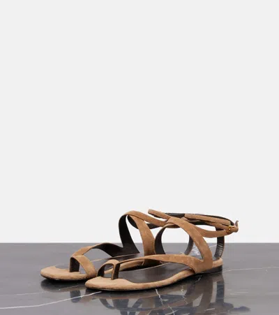 Khaite Aimee Suede Sandals