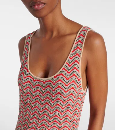 Rixo London Bondi Open-knit Cotton Maxi Dress In Multi