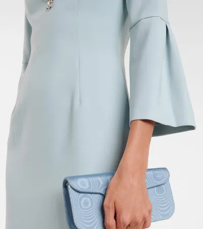 Jenny Packham Margoni Bell-sleeve Embellished Midi Dress