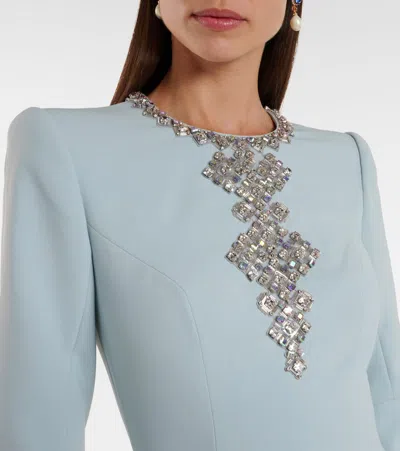 Jenny Packham Margoni Bell-sleeve Embellished Midi Dress