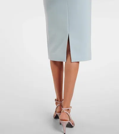 Jenny Packham Margoni Bell-sleeve Embellished Midi Dress