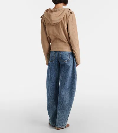 Alaïa Suede Biker Jacket